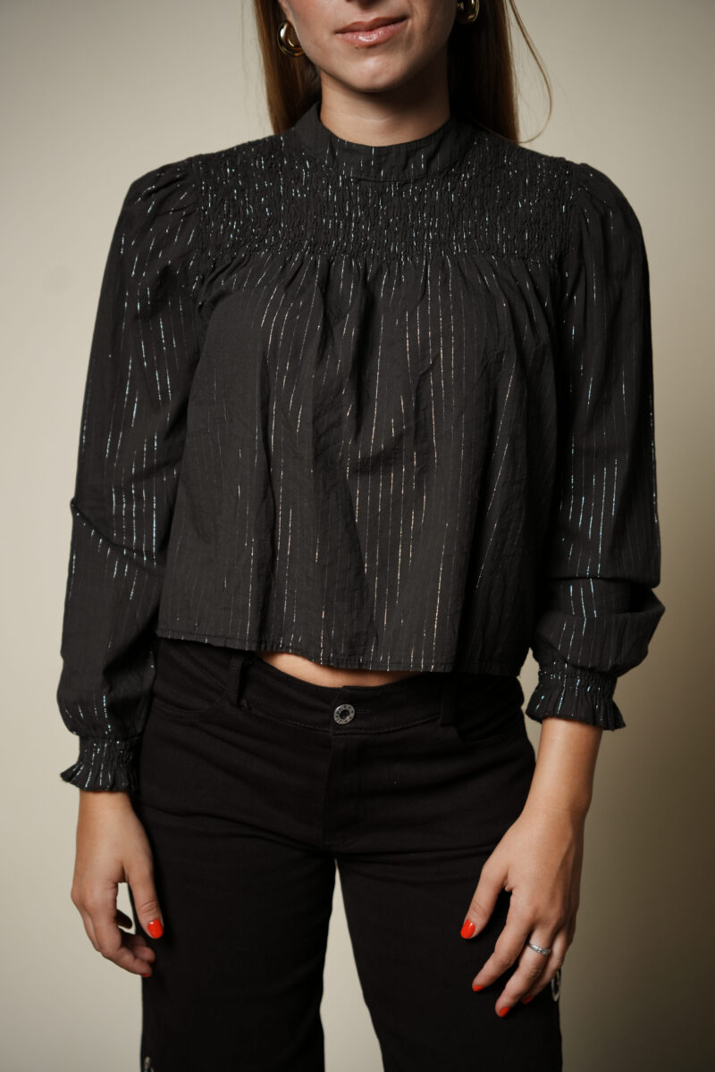 Blusa Negra Lurex